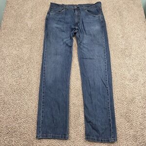 Levis 527 Jeans Mens 36X32 Blue Bootcut Mid Rise Medium Wash Denim (Fits 37x33)